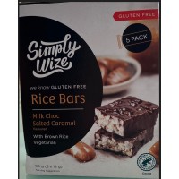 Simply Wize Milk Choc Salted Rice Bars 90g (5 x 18g)
